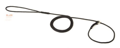 Slip lead three strand rope with rubber stop (4mm x 1.5m)