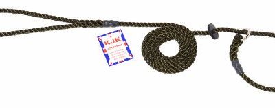 Slip lead three strand rope with rubber stop (6mm x 1.5m)