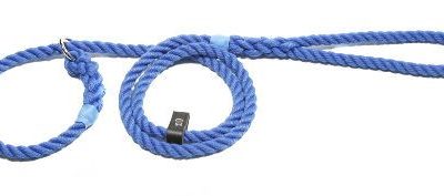 Slip lead three strand rope with rubber stop (10mm x 1.5m)