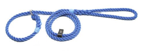 Slip lead three strand rope with rubber stop (10mm x 1.5m)