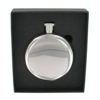 Round Stainless Steel Hip Flask